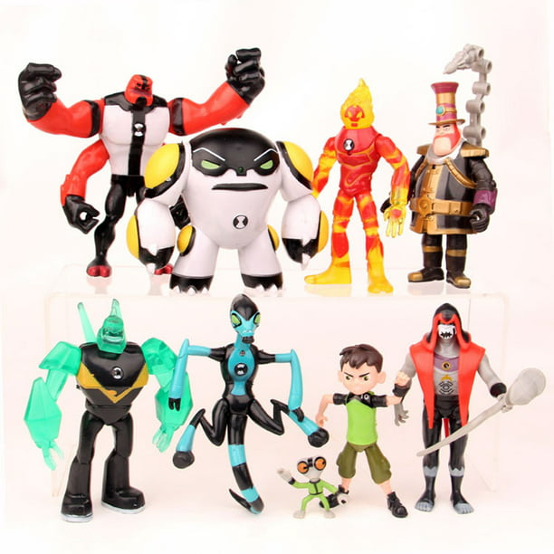 9Pcs/set High Quality Ben 10 PVC Figure Toy Action Toy Figures Gift For Children